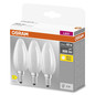 Preview: 3er Pack OSRAM LED Lampe BASE CLASSIC B 5.5W 827 Frosted E14 Warmweiss 4058075592551