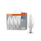 Preview: 3er Pack OSRAM LED Lampe BASE CLASSIC B 5.5W 840 Frosted E14 Neutralweiss 4058075592575