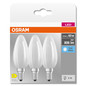 Preview: 3er Pack OSRAM LED Lampe BASE CLASSIC B 5.5W 840 Frosted E14 Neutralweiss 4058075592575