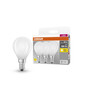 Preview: 3er Pack OSRAM LED Lampe BASE CLASSIC P 5.5W 827 Frosted E14 Warmweiss 4058075592599