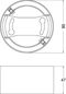 Preview: LEDVANCE DOWNLIGHT Einbauleuchte IP44 Rahmen 90 weiss 4058075709881