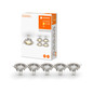 Preview: LEDVANCE LED Spot SPOT SET RECESS GU10 5x2.6W GU10 Brushed Nickel Warmweiss 4058075711051