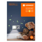 Preview: LEDVANCE LED Nachtlicht LUNETTA Hall 3000K + Luminous Stickers Warmweiss 4058075730120