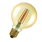 Preview: 2er Pack OSRAM LED Lampe Vintage 1906 CLASSIC Globe 6.5W 824 Gold E27 Dimmbar Warmweiss 4058075754737