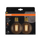 Preview: 2er Pack OSRAM LED Lampe Vintage 1906 CLASSIC Globe 6.5W 824 Gold E27 Dimmbar Warmweiss 4058075754737