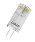 Preview: 5er Pack OSRAM LED Lampe BASE PIN G4 12 V 0.9W 827 Clear G4 Warmweiss 4058075758001