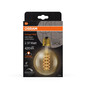 Preview: OSRAM LED Lampe Vintage 1906 CLASSIC SLIM Filament Globe 4.8W 822 Gold E27 Dimmbar Warmweiss 4058075761612