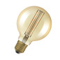 Preview: OSRAM LED Lampe Vintage 1906 CLASSIC SLIM Filament Globe 5.8W 822 Gold E27 Dimmbar Warmweiss 4058075761759