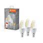 Preview: 3er Pack LEDVANCE LED Lampe SMART+ WiFi Candle 230V FR E14 TRIPLE PACK Dimmbar Warmweiss 4058075779037