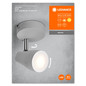 Preview: LEDVANCE LED Spot SPOT PEAR GREY 1 x 4.3W 2700K GU10 Warmweiss 4058075826496