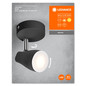 Preview: LEDVANCE LED Spot SPOT PEAR BLACK 1 x 4.3W 2700K GU10 Warmweiss 4058075826571