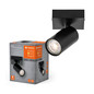 Preview: LEDVANCE LED Deckenleuchte SPOT OCTAGON BLACK 1x3.4W 927 DIM Dimmbar Warmweiss 4058075828469