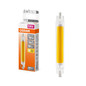 Preview: OSRAM LED Lampe SLIM LINE R7S 8W 827 Glas R7s Warmweiss 4058075840485