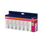 Preview: 6er Pack OSRAM LED Lampe VALUE CLASSIC A 6.5W 827 Clear E27 Warmweiss 4058075845664