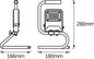 Preview: LEDVANCE WORKLIGHT S-STAND CH-Stecker 20 W 4000K 1700lm 4000K neutralweiss IP65 4099854000294