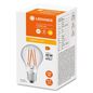 Preview: LEDVANCE LED CLASSIC A Tageslichtsensor 4.9W 827 klar E27 Lampe 470lm 2700K warmweiss wie 40W 4099854048197