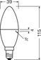 Preview: LEDVANCE LED CLASSIC B 7.5W 827 gefrostet E14 Lampe 806lm 2700K warmweiss wie 60W 4099854049262