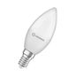 Preview: LEDVANCE LED CLASSIC B 4.9W 827 gefrostet E14 Lampe 470lm 2700K warmweiss wie 40W 4099854049309