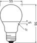 Preview: LEDVANCE LED CLASSIC A 4.9W 827 gefrostet E27 Lampe 470lm 2700K warmweiss wie 40W 4099854049460