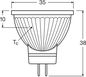 Preview: LEDVANCE LED MR11 4.5W 927 GU4 Spot, Strahler 345lm 2700K warmweiss wie 35W dimmbar 4099854050268