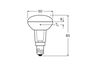 Preview: LEDVANCE LED R50 5.9W 927 E14 Lampe 350lm 2700K warmweiss wie 60W dimmbar 4099854058608