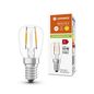 Preview: LEDVANCE LED SPECIAL T26 1.3W 827 klar E14 Lampe 110lm 2700K warmweiss wie 10W 4099854066108