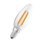 Preview: LEDVANCE LED CLASSIC B EEK C 2.9W 827 klar E14 Lampe 470lm 2700K warmweiss wie 40W dimmbar 4099854066276