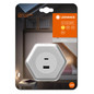 Preview: LEDVANCE LED Nachtlicht Lunetta Hexagon USB A&C 3000K White Warmweiss 4099854090264