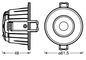 Preview: LEDVANCE SPOT COMBO FIX 5.5W CPS 60DEG IP65 weiss 4099854092701