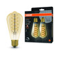 Preview: 2er Pack OSRAM LED Lampe Vintage 1906 CLASSIC SLIM Filament Edison 4.8W 822 Gold E27 Dimmbar Warmweiss 4099854147838