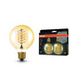 Preview: 2er Pack OSRAM LED Lampe Vintage 1906 CLASSIC SLIM Filament Globe 4.8W 822 Gold E27 Dimmbar Warmweiss 4099854147876