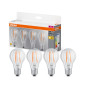 Preview: Osram 4er-Pack E27 LED Lampe 6W 806Lm warmweiss wie 60W Glühlampe 4099854193460