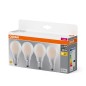 Preview: Osram 4er-Pack E27 LED Lampe 6,5W 806Lm warmweiss wie 60W Glühlampe 4099854193484