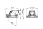 Preview: Lival LED-Deckeneinbaustrahler Mini Lean DL 25W 930 2300lm 55° silber 90Ra