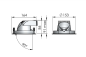 Preview: Lival LED-Deckeneinbaustrahler Mini Lean DL 34W 930 2900lm 55° weiss 90Ra