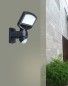 Preview: LUCE Design Sunshine LED Wandleuchte Solar 4000 K 3,2W Bewegungsmelder IP44 Silber