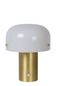 Preview: Lucide TIMON Tischlampe E14 3-Stufen-Dimmer Mattes Gold, Messing, Opal 05538/01/02