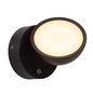 Preview: Lucide FINN LED Wandleuchte 12W 360° drehbar Schwarz Sensor IP54 22865/12/30