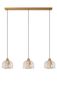 Preview: Lucide GUNHILD Pendelleuchte 3x E27 Transparent, Beige 30460/03/60