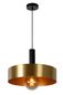 Preview: Lucide GIADA Pendelleuchte E27 Mattes Gold, Messing, Schwarz 30472/40/02