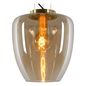 Preview: Lucide FLORIEN Pendelleuchte E27 Amber, Mattes Gold, Messing 30473/28/62