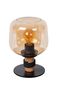 Preview: Lucide ILONA Tischlampe E27 Amber, Schwarz 45508/01/62