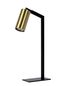 Preview: Lucide SYBIL Tischlampe GU10 360° drehbar Schwarz, Mattes Gold, Messing 45599/01/30