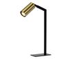 Preview: Lucide SYBIL Tischlampe GU10 360° drehbar Schwarz, Mattes Gold, Messing 45599/01/30