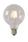 Preview: Lucide G80 Class B LED Filament Lampe E27 7W dimmbar Transparent 49086/07/60