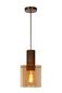 Preview: Lucide TOLEDO Pendelleuchte E27 Amber, Kupfer 74405/01/62