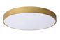 Preview: Lucide UNAR LED Deckenleuchte 3-Stufen-Dimmer 36W dimmbar Mattes Gold, Messing, Opal 79185/50/02