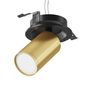 Preview: Maytoni Focus S Deckenleuchte, Deckenlampe GU10 12,3cm Schwarz / matt Gold