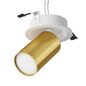 Preview: Maytoni Focus S Deckenleuchte, Deckenlampe GU10 12,3cm Weiss / matt Gold