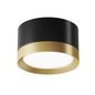 Preview: Maytoni Hoop Deckenleuchte, Deckenlampe GX53 5cm Schwarz / Gold